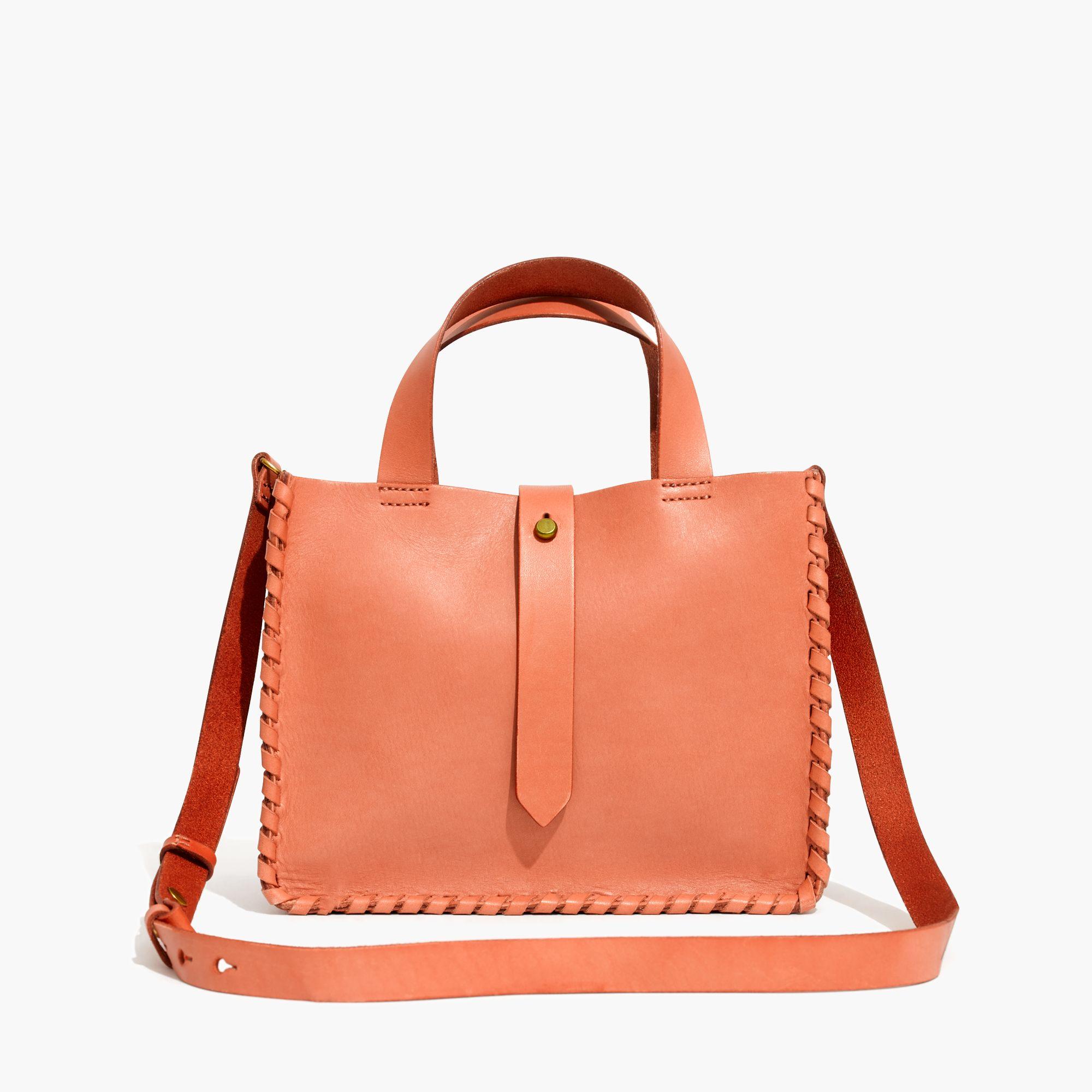 Madewell Leather The Whipstitch Mini Tote Bag Lyst